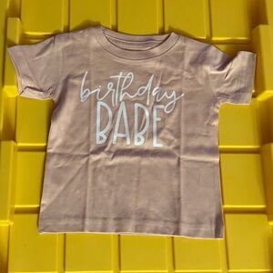 NWOT Light Pink “Birthday Babe” t-shirt